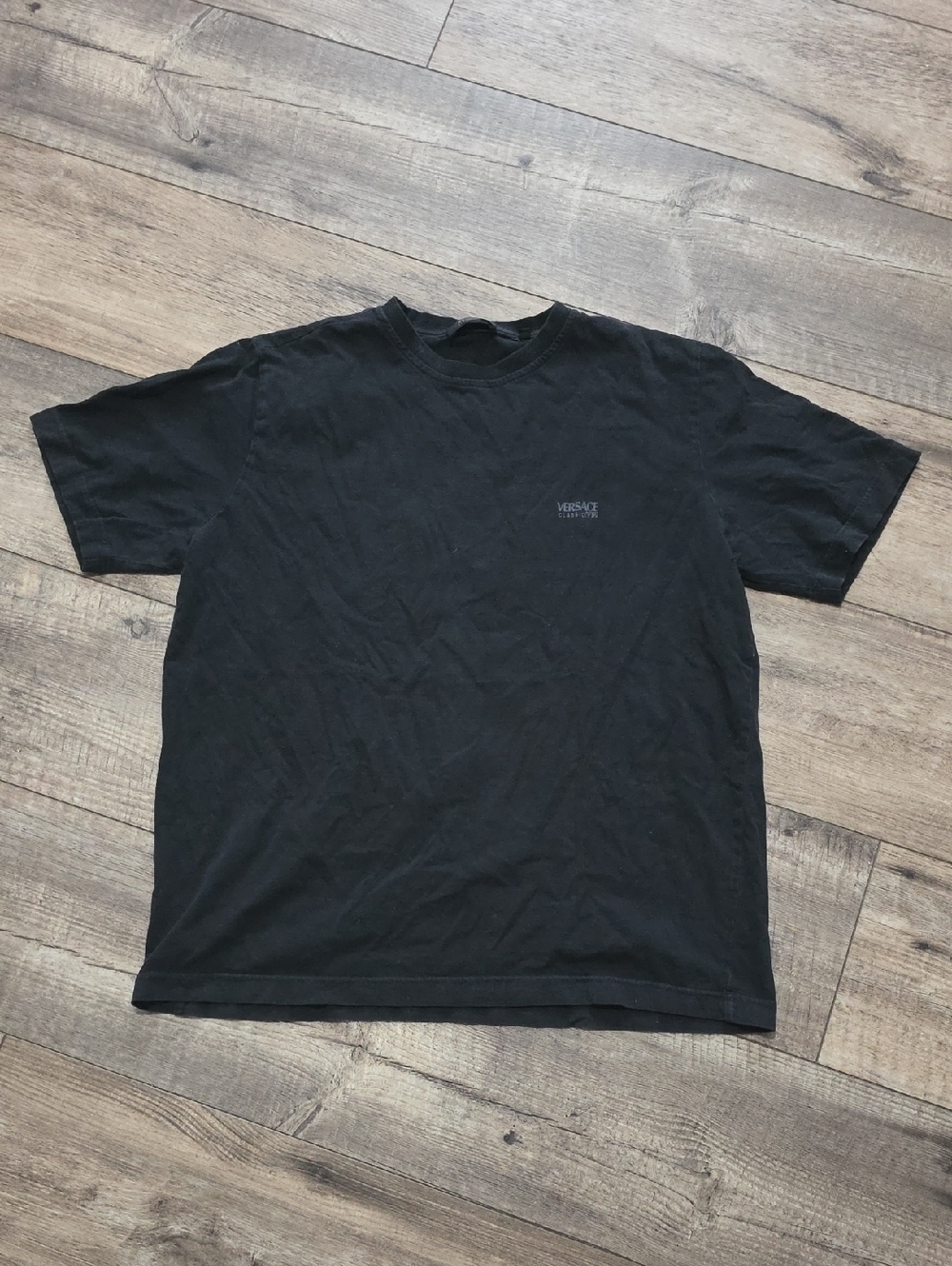 Versace Collection Black Short Sleeve Crewneck Tee